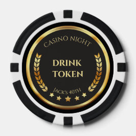 Casino Night Verjaardag Drink Token Poker Chip