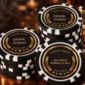 Casino Night Verjaardag Drink Token Poker Chip 