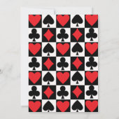 Casino Night Verjaardagsfeest Uitnodiging (Achterkant)