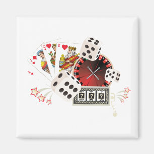 casino - partij , poker magneet