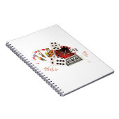 casino - partij ,  poker notitieboek (Rechterzijde)