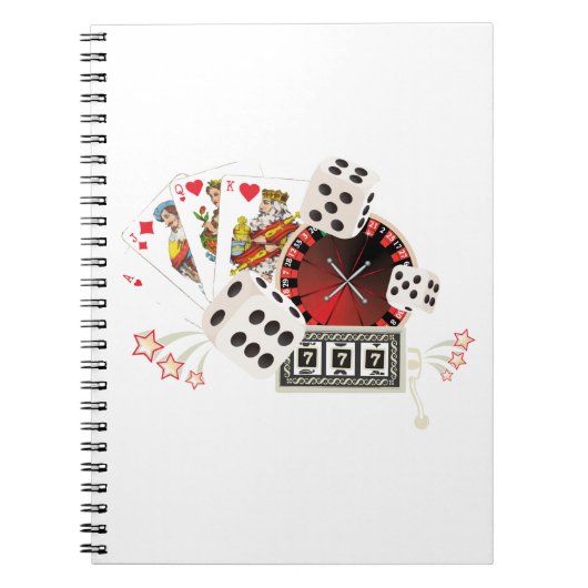 casino - partij ,  poker notitieboek (Voorkant)