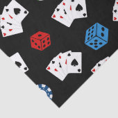 Casino-partijpatroon Gambling tissuepapier (Detail)