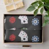 Casino-partijpatroon Gambling tissuepapier (Geschenk)