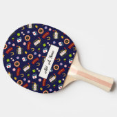Casino Party | Blauw Tafeltennisbatje (Zijkant)