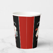 Casino Party gepersonaliseerd Papieren Bekers (Rechts)