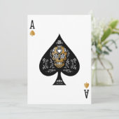 Casino Party Speel Kaart Ace (Staand voorkant)