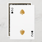 Casino Party Spelen Kaart 2 (Voorkant / Achterkant)