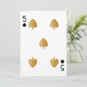 Casino Party Spelen Kaart 5 (Staand voorkant)