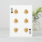 Casino Party Spelen Kaart 6 (Staand voorkant)
