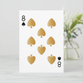 Casino Party Spelen Kaart 8 (Staand voorkant)