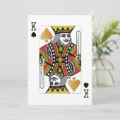 Casino Party Spelen Kaart King (Staand voorkant)
