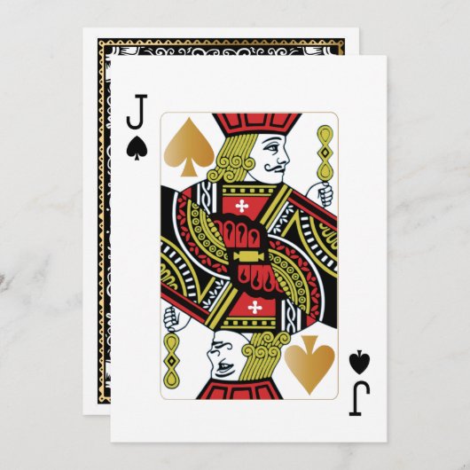 Casino Party Speling Kaart 12 (Voorkant / Achterkant)