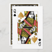 Casino Party Spellingkoningin Kaart (Voorkant / Achterkant)