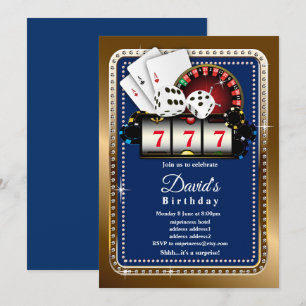 casino party suitnodiging 7 7 7 Slot machine Kaart