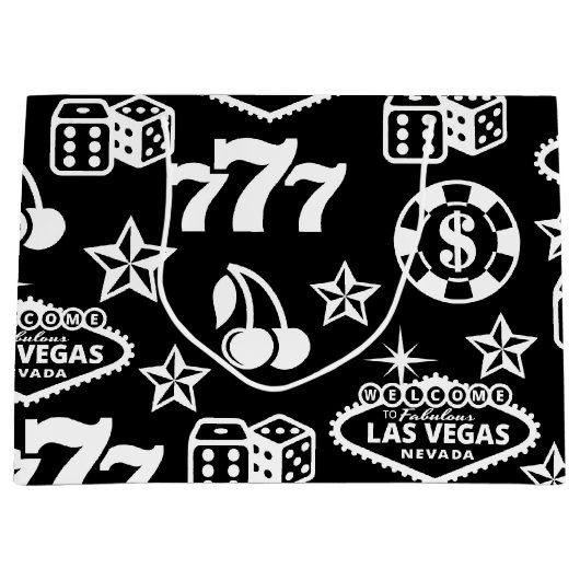 Casino Pattern Groot Cadeauzakje (Voorkant)