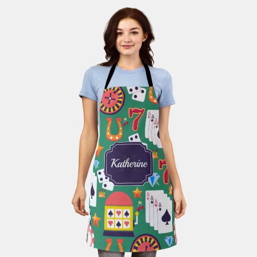 Casino Pattern Schort (Gedragen)