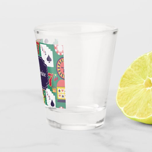Casino Pattern Shot Glas (Rechts)