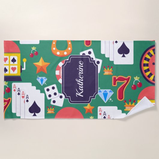 Casino Pattern Strandlaken (Voorkant)