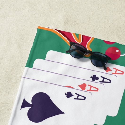 Casino Pattern Strandlaken (In situ)