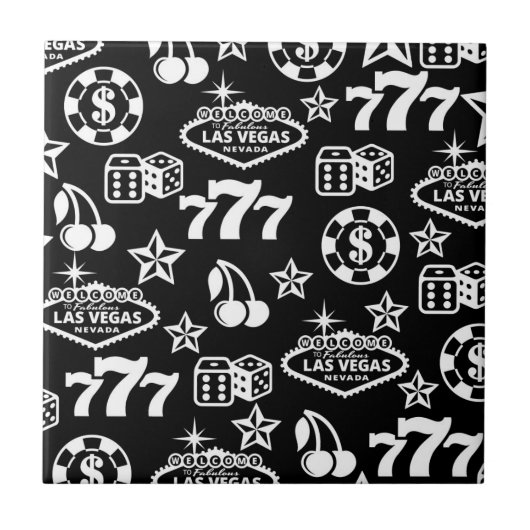 Casino Pattern Tegeltje (Voorkant)