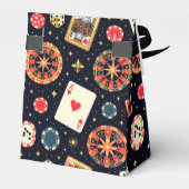 Casino pattern theme on black bedankdoosjes (Achterkant)