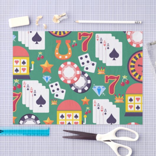 Casino Pattern Tissuepapier (Craft)