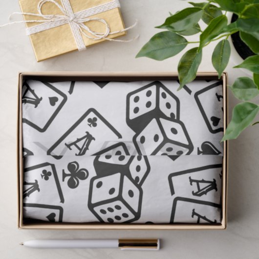 Casino Pattern Tissuepapier (Geschenk)