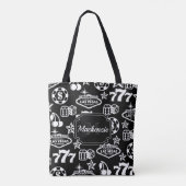 Casino Pattern Tote Bag (Achterkant)