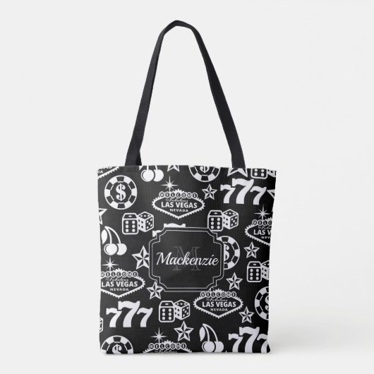 Casino Pattern Tote Bag (Achterkant)