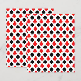 Casino Playing Cards Clubs Spades Scrapbook Paper