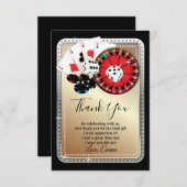 casino , poker bedankt kaart (Voorkant / Achterkant)