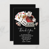 casino , poker bedankt kaart (Voorkant / Achterkant)
