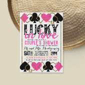 Casino Poker bruids paar douche uitnodiging