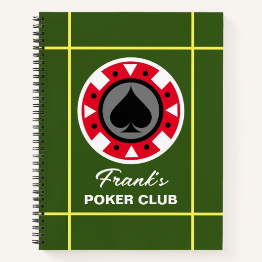Casino poker chip gokken notitieboek (Voorkant)