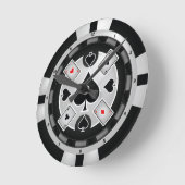 Casino Poker Chip Wall klok (Hoek)