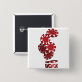 Casino/Poker Chips Vierkante Button 5,1 Cm (Voorkant /achterkant)