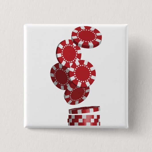 Casino/Poker Chips Vierkante Button 5,1 Cm (Voorkant)