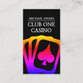 Casino, Poker, Dealer, Entertainment, Magicen Visitekaartje (Voorkant)