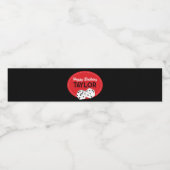 Casino Poker Dice Verjaardag Waterfles Labels Waterfles Etiket (Enkel label)
