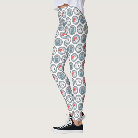 Casino Poker Gambling Kaarten Slot Machine Leggings (Links)