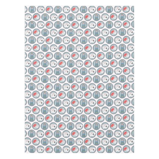 Casino Poker Gambling Kaarten Slot Machine Tafelkleed (Voorkant)