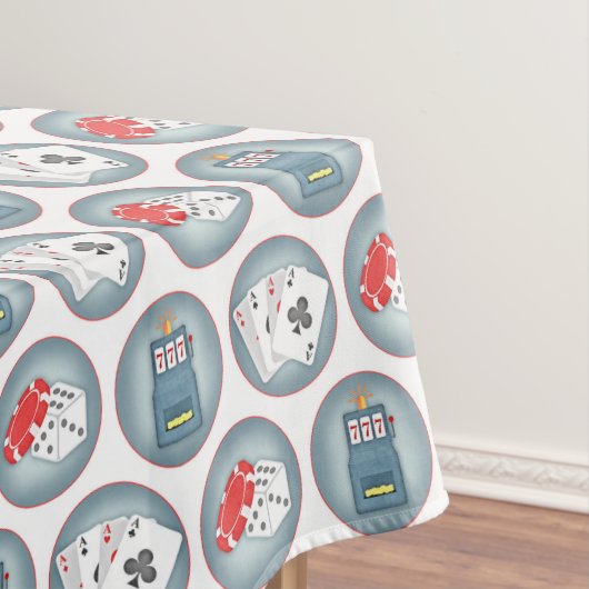 Casino Poker Gambling Kaarten Slot Machine Tafelkleed (Voorbeeld)