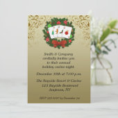 Casino Poker Holiday Uitnodiging (Staand voorkant)