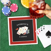 Casino Poker Kaart Party Gepersonaliseerd Servet