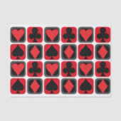 Casino Poker Kaart Suit Tissue Paper Tissuepapier (Voorkant)