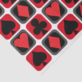 Casino Poker Kaart Suit Tissue Paper Tissuepapier (Detail)