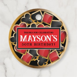 CASINO POKER Kaarten Verjaardag Party Uitnodiging Bedankjes Labels