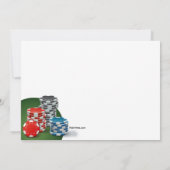 Casino Poker Night Kaart (Achterkant)