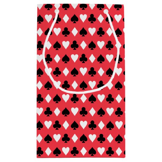 Casino Poker Spellcard Symbols Patroon Klein Cadeauzakje (Achterkant)